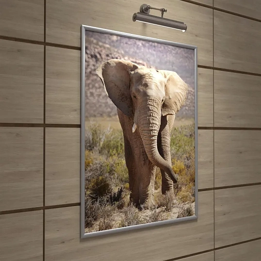 Рамка А0 Attache, алюм.клик-профиль 25 мм, настенная