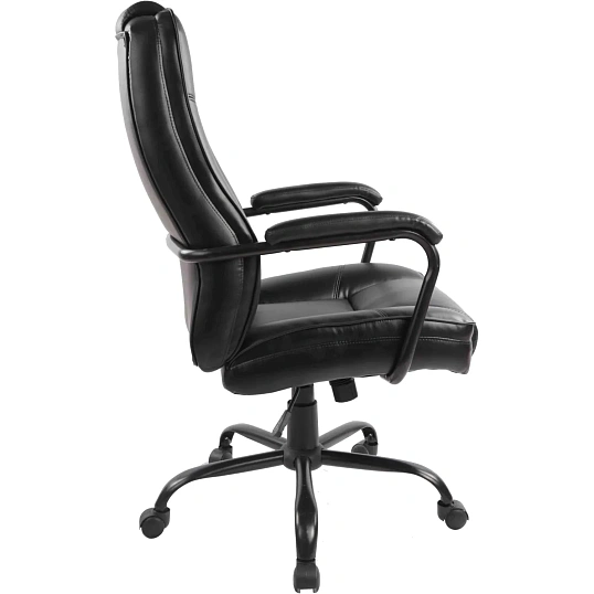 Кресло BN_Dp_EChair-584 TR рецикл.кожа черный, металл черный