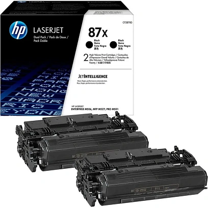 Картридж лазерный HP 87X CF287XD/XF чер.пов.емк. для LJ M506/M527 (2шт/уп)