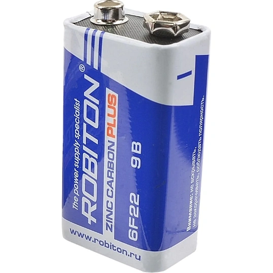 Батарейка ROBITON PLUS R-6F22-SR1 6F22 9V SR1
