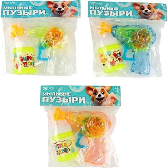 Мыльные пузыри Funny toys прозрачный пистолет МИКС 728874