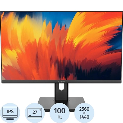 Монитор CBR MD-2702(LCD-MD2702-OPC)27/QHD 2K/IPS/100Hz/5ms/250cd/HDMI /DP