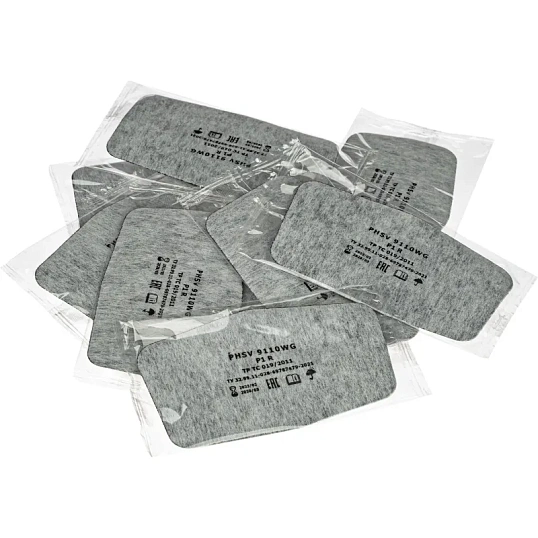 Полумаска респиратор фильтрующ PHSV911WG(в комп фильт PHSV9110WG P1 R 10шт)