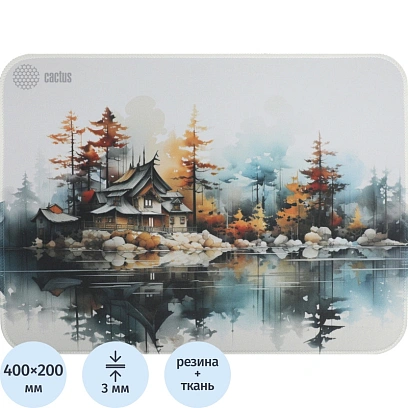 Коврик для мыши Cactus Forest 400x300x3мм (CS-MP-PRO19XL)