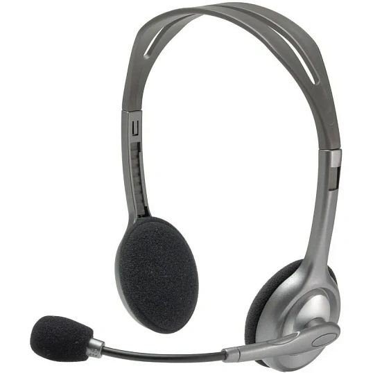 Гарнитура проводная Logitech Stereo Headset H111 Сер(981-000594/981-000593)