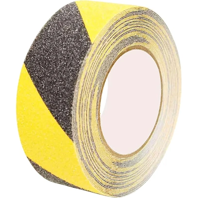 Клейкая лента противоскольз. AS60 Vintanet,сред.зерн.,чер-желт.,50мм х 10м
