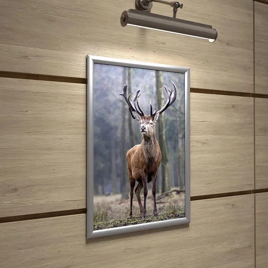 Рамка А2 Attache, алюм.клик-профиль 25 мм, настенная