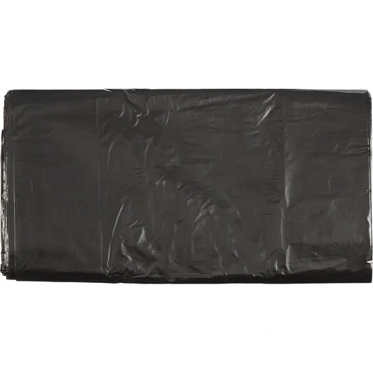 Пакет-майка УСИЛЕННЫЙ, ПНД, 40+18+70 см, черный, 30 мкм, 50 шт/уп