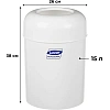 Ведро мусорное Luscan Professional 15л белое 3522W