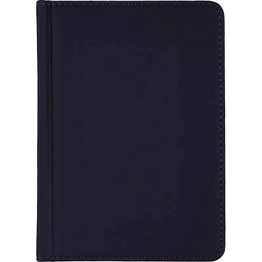 Ежедневник недатированный A6+, 136л, VELVET  темно-синий navy 3-495/16
