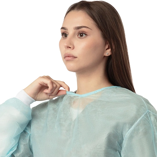 Халат хирург. стер.,ЕВРО, дл.140 см, пл.42 р.52-54 Инмедиз