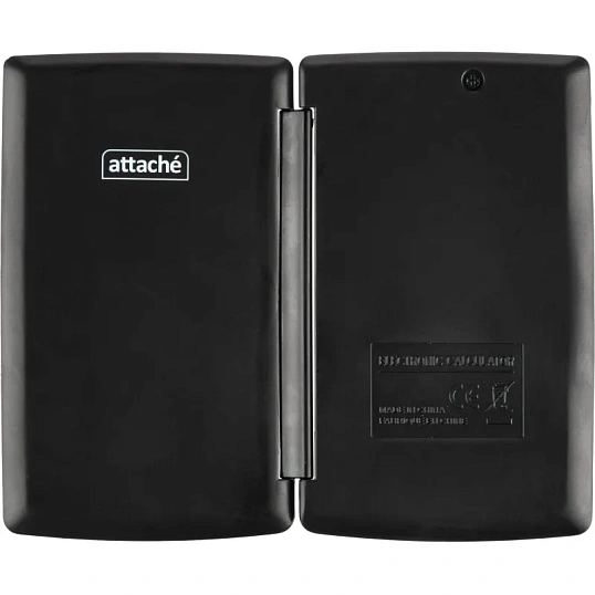 Калькулятор карманный с крышк. Attache, AEP-101,8р,дв.пит.,черн