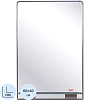Зеркало МГЛ_настенное Комус Мебель 32Р2 (400x600) рама ПВХ серебро,1 полка