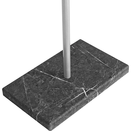 Вешалка напольная МЕ_Пико 8 (9588) черный/металлик/торос графит софт