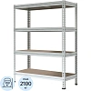 Стеллаж металлический P_МС-Т 15764-2.0   с 4-мя полками 1550х785х2000