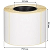 Термотрансферные этикетки ПГЛ 58х60 (4 шт.)+риббон WAX 60x100 в комплекте