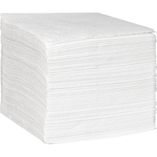 Салфетки бумажные целлюлоза белые 1сл 24х24см 100л/уп