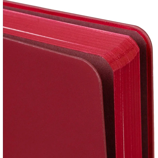 Ежедневник недатированный ATTACHE Soft touch А5, 140х200мм, 136л, красный