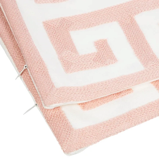 Наволочка декор. Luscan 45х45, 2шт/уп, геометрия розовый