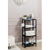 Этажерка М_VIKEA 4-х ярусная, черный