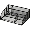 Подставка-органайзер д/канц.мелочей Комус 5отд мет сетка 255х180х105мм черн