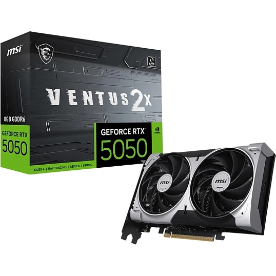 Видеокарта MSI RTX 5050 VENTUS 2X 8GB GDDR6 128bit 3xDP HDMI 2FAN