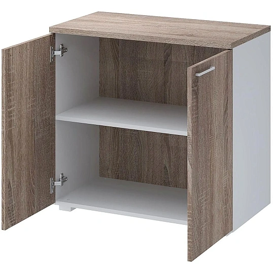 Двери Комус Мебель К-Loft 2шт. 241H008 764х16х680 дуб сонома темн/бел ручка