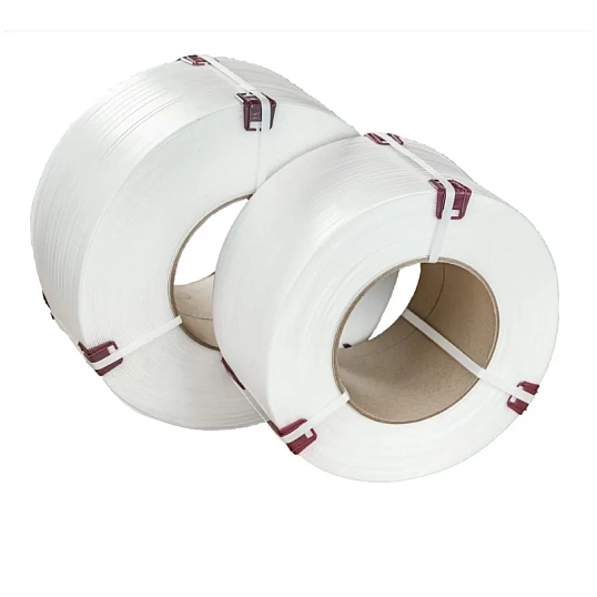 Стреппинг лента Полипропиленовая 12мм х 0,5 (500 м.) Белая 105 кгс