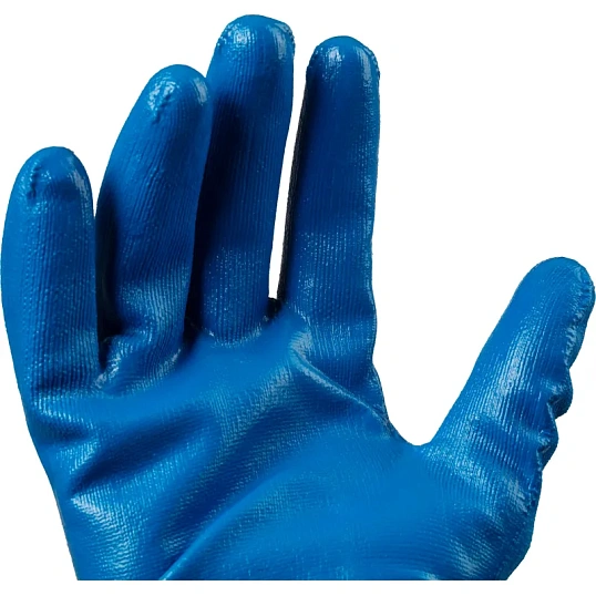 Перчатки полиэф Oilresist lite нитр.покр (nl13nt/12-541) сер/гол р8 12п/уп