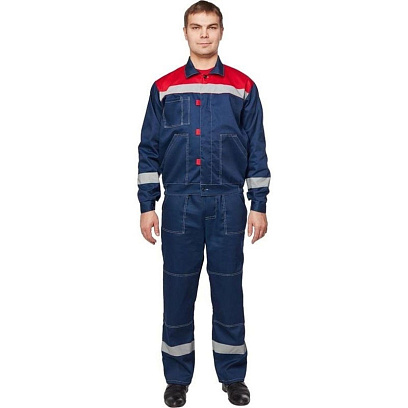 Костюм летний муж. л20-КПК син/красн (р.68-70) 194-200 (Арсенал-СП)