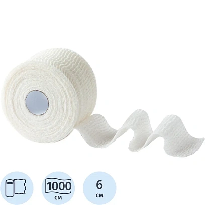 Бинт самофикс эласт 6смх10м, белый, зип-пакет, 15шт/уп