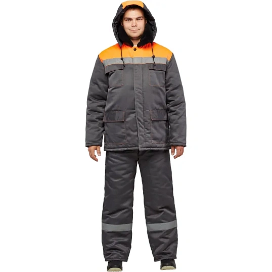 Костюм зимний муж з35-КПК сер/оранж ( 48-50) 158-164 (Арсенал-СП)