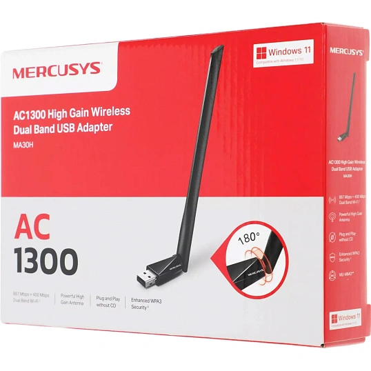 Сетевой адаптер Wi-Fi Mercusys MA30H