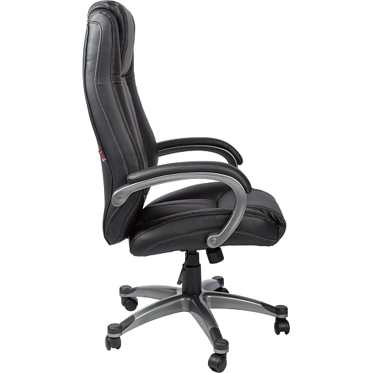 Кресло BN_Dp_Руководителя EChair-604 RT рецикл.кожа черная,