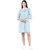 Халат для горничных и уборщиц жен.У28 ХЛ голубой 46 (158-170)