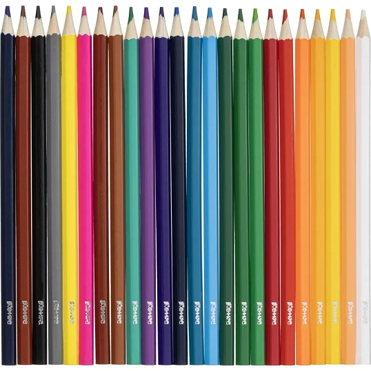 Карандаши цветные 24 цвета  Комус Класс ColorPics, шестигранные