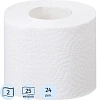 Бумага туалетная JOYeco 2сл натур бел вторич втул 25м 24рул/уп