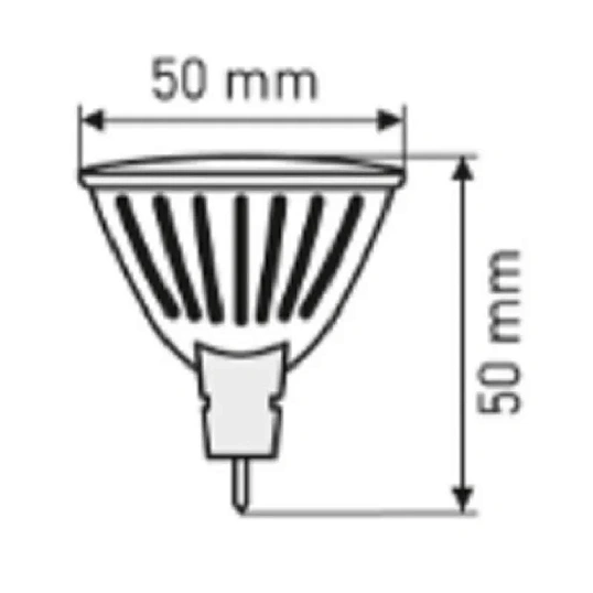 Лампа светодиодная Эра 6W GU5.3 2700k тепл.бел. спот