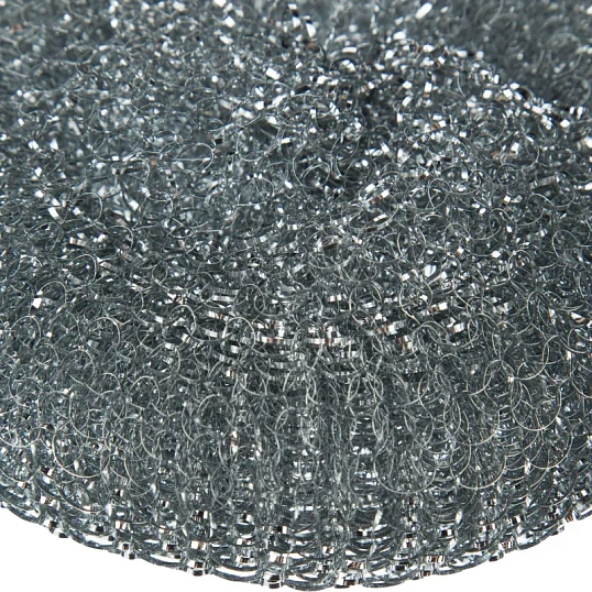 Губка-мочалка спираль Luscan Professional металлич 110х110х45 мм 60г 1шт/уп