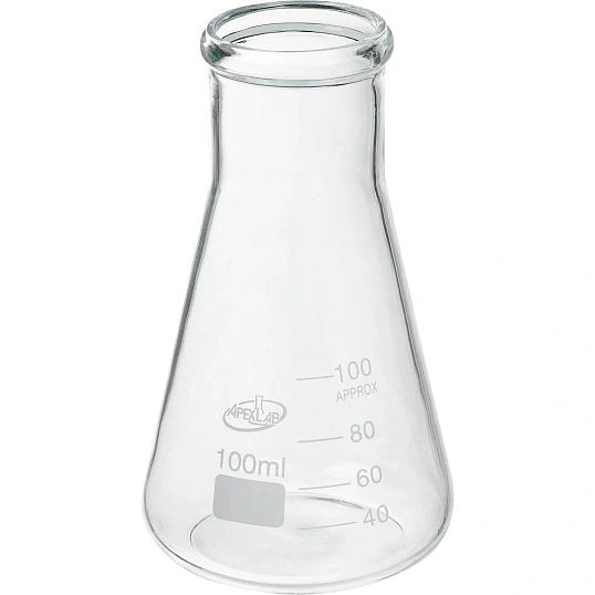 Колба коническая КН-3-100-34, с дел., ТС,  ГОСТ 25336-82 Apexlab