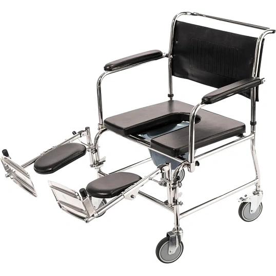 Кресло-каталка , с сан. Осн., литые колеса, ш.с.44см., Barry W2