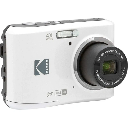 Фотоаппарат Kodak FZ45 White, 4-х кратный опт зум, 16Мп, питание АА