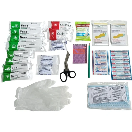 Аптечка первой помощи работникам пр.№262н, гриппер-пакет ФЭСТ 