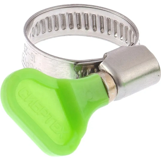 Хомут металлический Сибртех 16-25 мм, крепление бабочка, 2 шт. (47650)