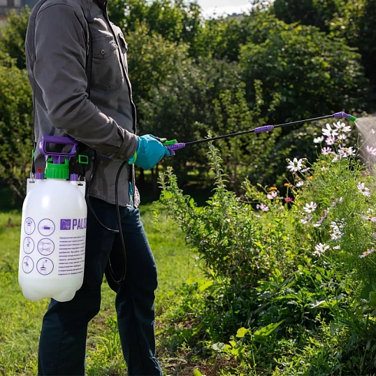 Опрыскиватель ручной 7 л с насосом, шлангом, разбрызгиватель Palisad 64750