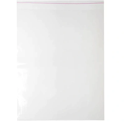 Пакет БОПП 350ммx450мм+40мм клапан со скотчем x35 мкм  , 100 шт/уп    