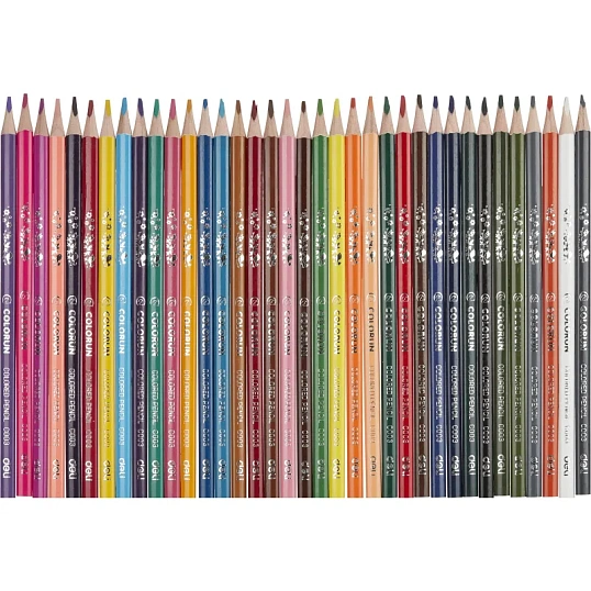 Карандаши цветные Deli EC00337 ColoRun 3-гран. 36цв/наб. точилка карт.тубус
