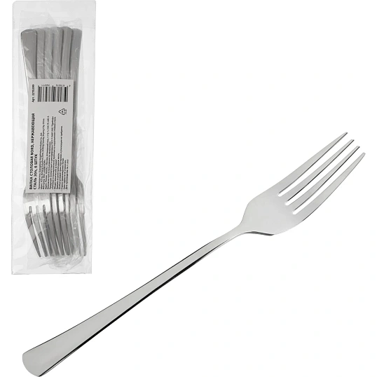 Вилка столовая Nord, нержавеющая сталь 304,6 шт/уп