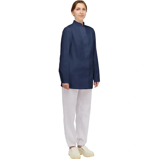 Куртка для пищевого пр-ва жен. у17-КУ ХАССП син.(р.44-46) р.158-164