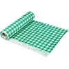 Скатерть одноразовая Luscan, 120х200см 6шт/рулон, зеленая клетка